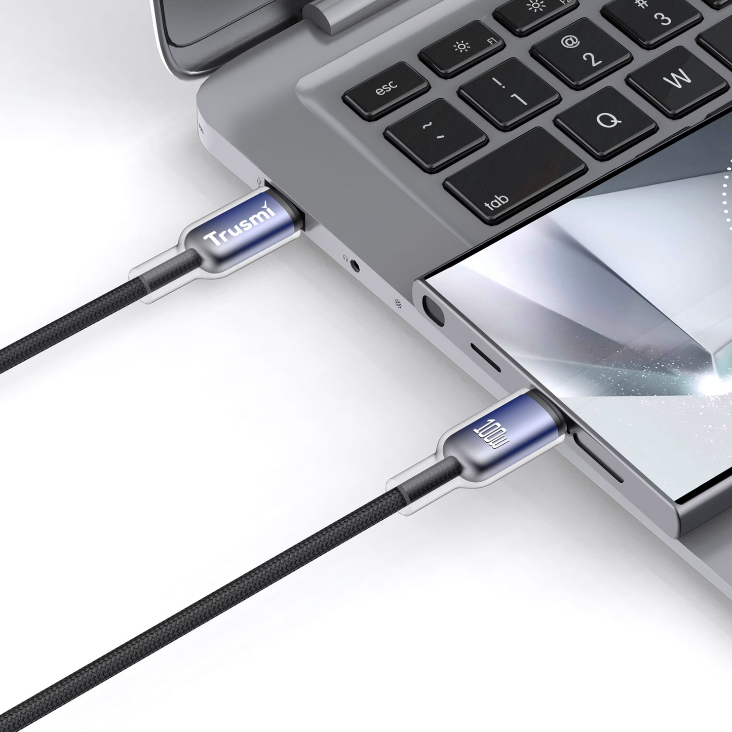 TRUSMI CA43-12 100W CC TPU Braided Cable