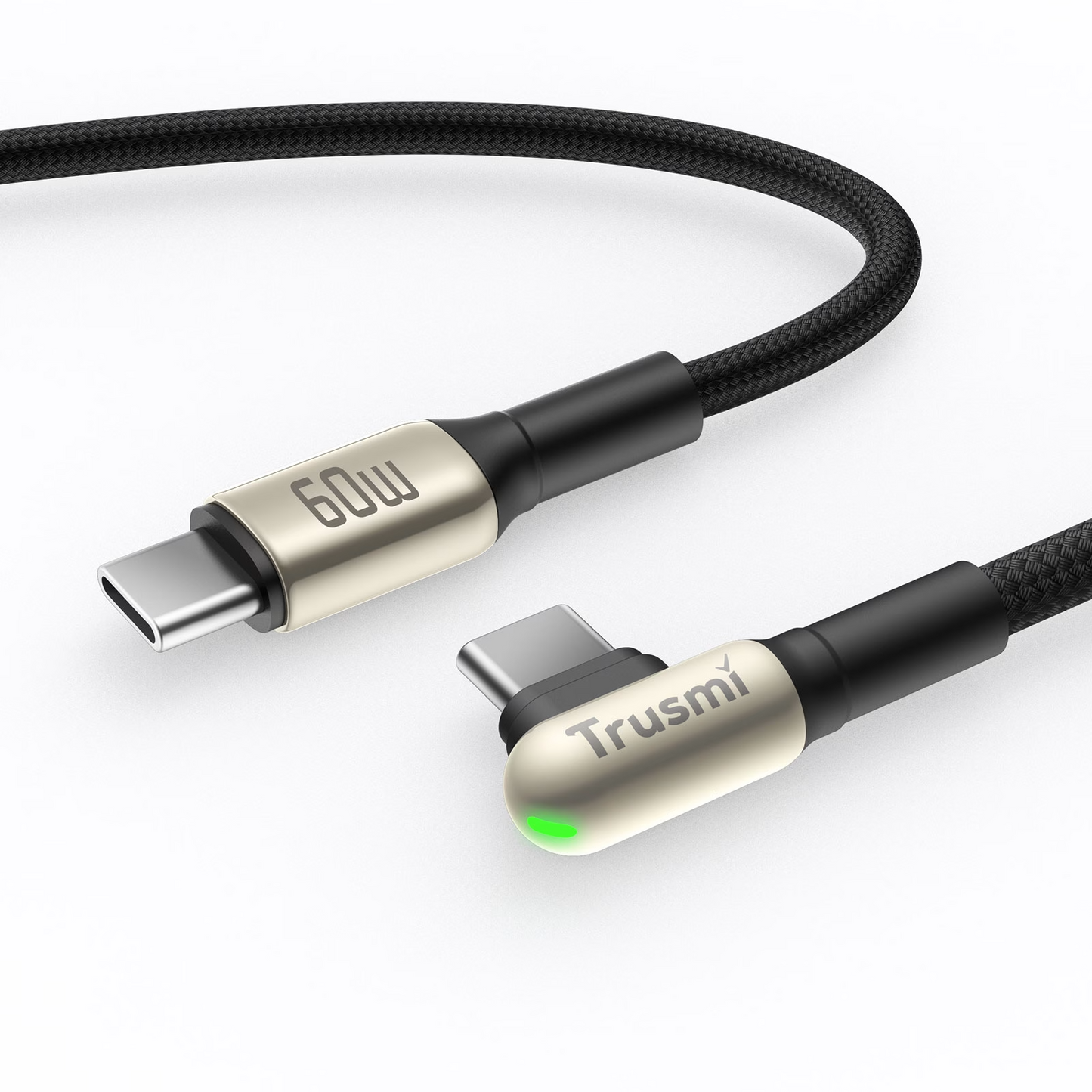 TRUSMI CA49-11 60W CC Angled LED Zinc Alloy Braided Cable